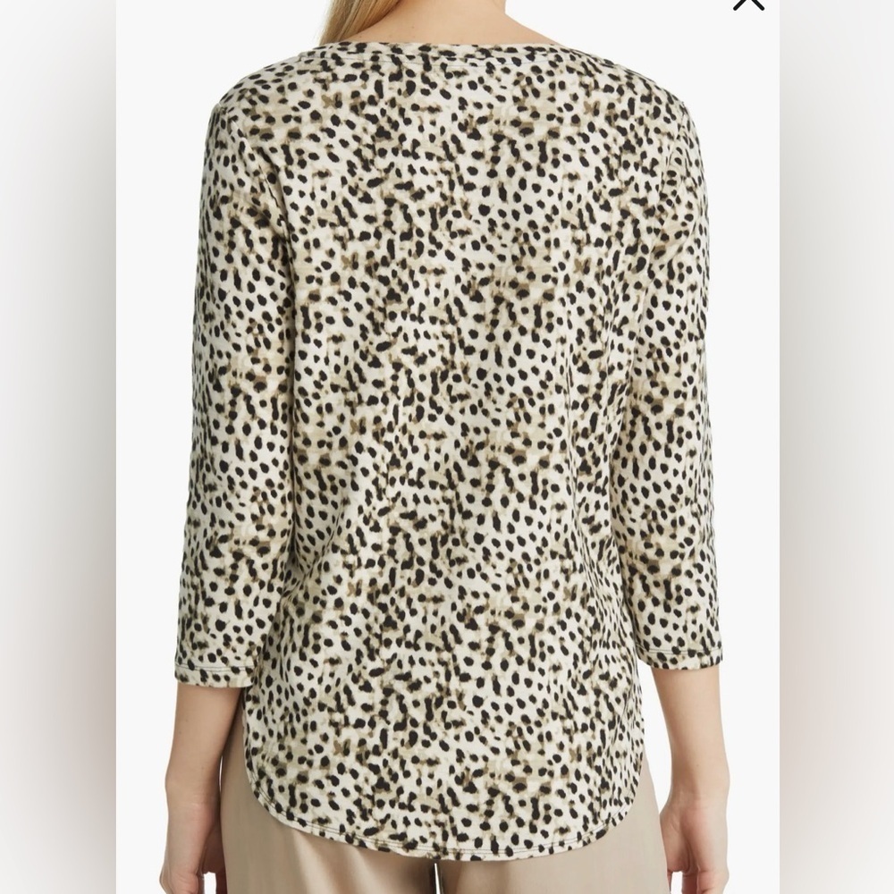Tommy Bahama Ashby Isles Lagoon Black and Cream Patterned Long Sleeve Top Size M - Picture 5 of 11